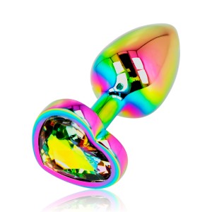 Ohmama Iridescent Heart Anal Plug Size S