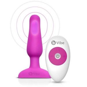 B-vibe Novice Remote Control Anal Plug Fuchsia