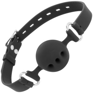 Darkness Black Breathable Silicone Gag