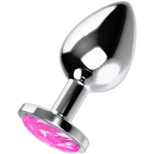 Ohmama Anal Plug With Pink Crystal L