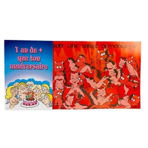 Femarvi Devil Birthday Card /fr