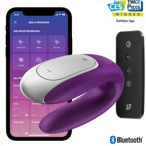 Satisfyer Double Fun Partner Vibrator Purple