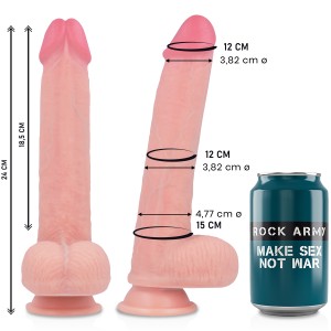 Rockarmy Liquid Silicone Premium Kingcobra Realistic 24 Cm -o- 4.77 Cm