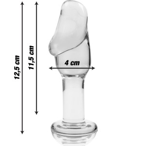 Nebula Series By Ibiza Model 6 Anal Plug Borosilicate Glass Clear 12.5 Cm -o- 4 Cm