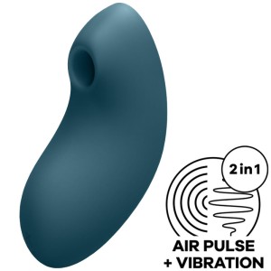 Satisfyer Vulva Lover 2 Air Pulse Stimulator & Vibrator Blue