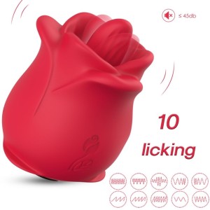 Armony Rose 10 Modes Licking Clit Vibrator Red