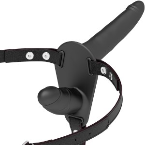 Fetish Submissive Harness Black Double Penetration