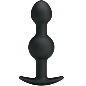Pretty Love Special Stimulation Silicone Anal Balls 10.3 Cm Black