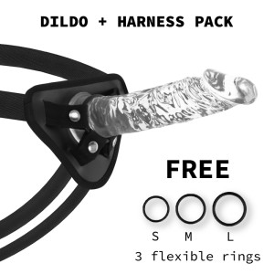 X Ray Harness + Clear Cock 21 Cm -o- 4 Cm