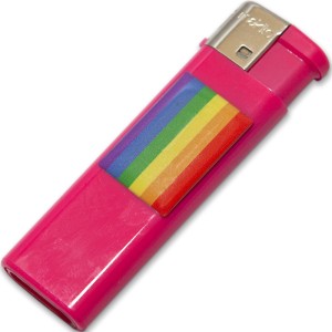 Pride Lighter Fuscia With Lgbt Flag
