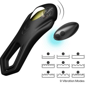 Armony Roadster Vibrator Double Ring Remote Control Black