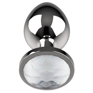Coquette Chic Desire Anal Plug Metal Clear Color Size M 3.5 X 8 Cm