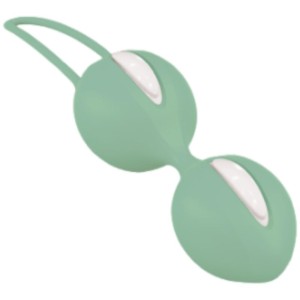 Fun Factory Smartballs Duo Pelvic Balls White / Green Pistachio