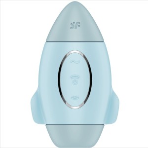 Satisfyer Mission Control Blue Small Double Impulse Vibrator