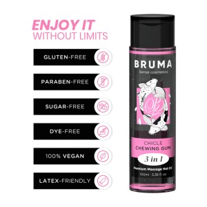 Bruma Premium Massage Hot Oil Chewing Gum 3 In 1 100 Ml