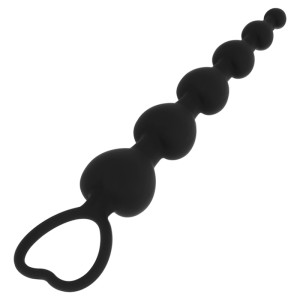 Black&silver Mila Anal Chain Of Hearts 18 Cm