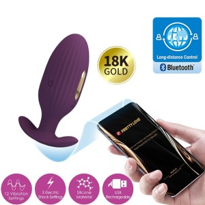 Pretty Love Jefferson App Controlled Anal Plug Purple