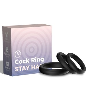 Armony Triple Silicone Ring Black