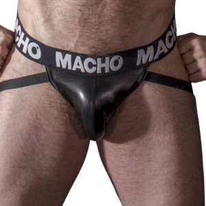 Macho Mx25nc Jock Black Leather M