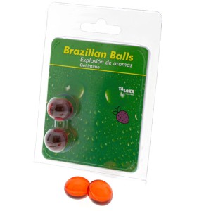 Taloka 2 Brazilian Balls Strawberry Intimate Gel