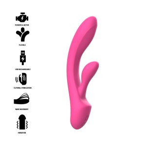 Intense Luigi Rabbit Vibrator Pink Liquid Silicone