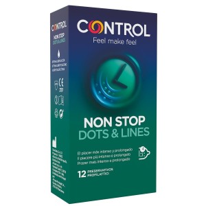 Control Nonstop Dots And Lines Condoms 12 Units