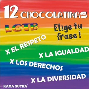 Pride Box Of 12 Chocolate Bars With The Lgbt Flag