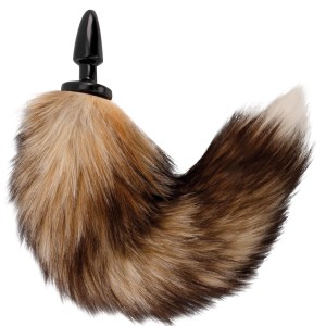 Darkness Natural Tail With Silicone Anal Plug 10 Cm