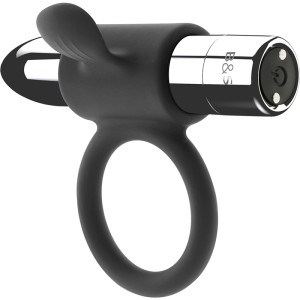 Black&silver Cameron Rechargeable Ring Silver