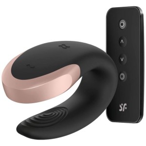 Satisfyer Double Love Luxury Partner Vibrator Black
