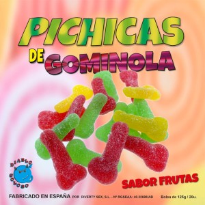 Diablo Goloso Fruit Gumminol Pichitas With Sugar
