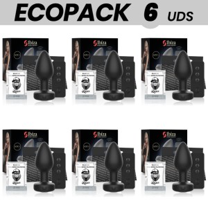 Ecopack 6 Units Ibiza Anal Plug Remote Control Size L
