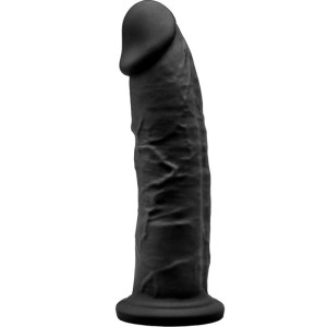 Silexd Model 2 Realistic Penis Premium Silexpan Silicone Black 19 Cm