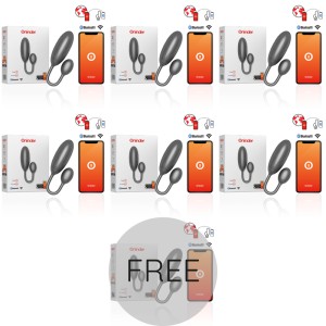 Oninder Denver Vibrating Egg Black 7 X 2.7 Cm Free App 6+1 Free