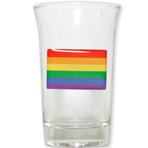Pride Conical Glass Shot Glass