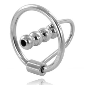 Metal Hard Gland Ring With Urethral Plug 30mm