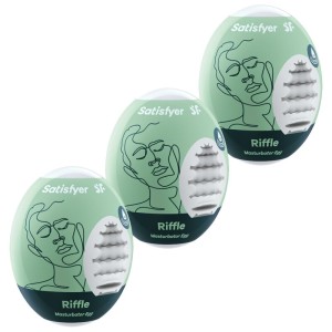 Satisfyer 3 Masturbator Eggs Riffle