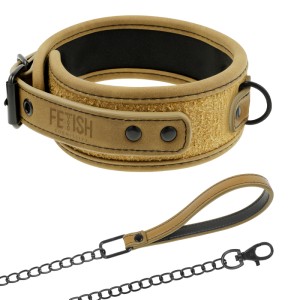 Fetish Submissive Origen Neoprene Lined Necklace With Chain