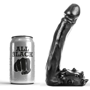 All Black Dildo Realistic 19 Cm