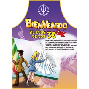 Diablo Picante Apron 30 Years Spanish Text
