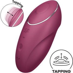 Satisfyer Tap & Climax 1 Lay-on Vibrator Red