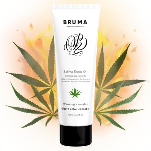 Bruma Sativa Seed Oil Sliding Gel Warming Cannabis Flavor 100 Ml