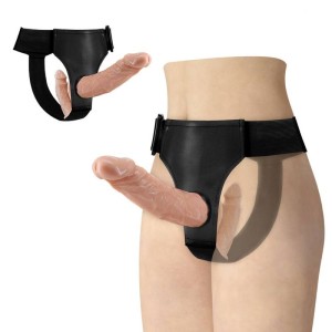 Baile Ultra Passionate Double Dildos With Harness