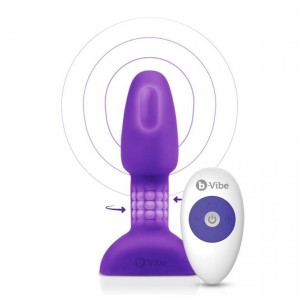 B-vibe Rimming Remote Control Anal Plug Petite Lilac