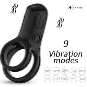 Armony Double Ring Vibrator Black