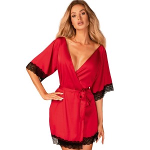 Obsessive Sensuelia Peignoir Red S/m