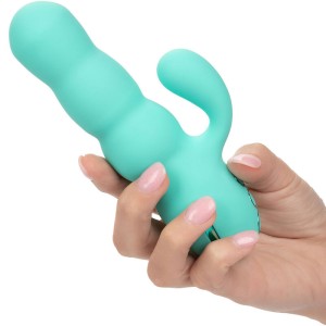 Calexotics Del Mar Diva Vibrator Rabbir Aqua Green By California Dreaming