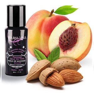 Voulez-vous Massage Oil Sensual Sweet Almonds & Peach 30 Ml