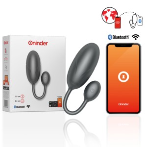 Oninder Tokyo Vibrating Egg Black 7.5 X 3.2 Cm Free App