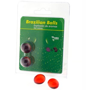 Taloka 2 Brazilian Balls Strawberry & Chocolate Intimate Gel